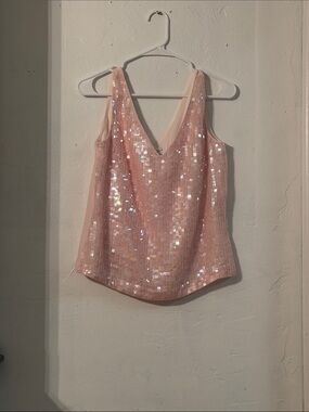 Together Pink Sequin V-Neck Camisole